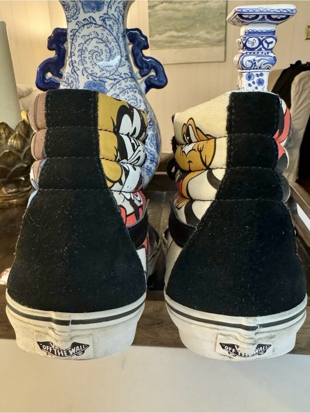 Retired Disney Gang Vans High-Top Sneakers in Mickey, Donald, Pluto, & Goofy - Picture 12 of 13